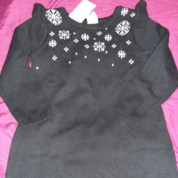 NWT Gymboree Outlet Snowflake Sweater Dress 2T NEW - Picture 1 of 2
